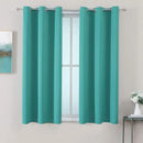 ChrisDowa Grommet Room Darkening Curtains for Bedroom and Living Room - 2 Panels Set Thermal Insulated Blackout Curtains (Teal, 38W x 45L) by CozyNest Decor