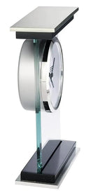 Howard Miller Bryant Tabletop Clock – Modern Desk Clock with Silent Sweep Seconds Luminous Hands Roman Numeral Markers & Bracket Style Design Satin Finish for Home Office & Desktop Decor by CozyNest Decor