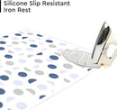 Encasa XO Ironing Mat/Pad (Large 48"x28") with 3mm Padding & Silicone Iron Rest for Steam Pressing on Tabletop or Bed - Heat Resistant, Portable, Quilting & Travel Blanket - Blue Moon by CozyNest Decor