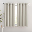 NICETOWN Blackout Natural Curtains for Bedroom - Window Treatment Thermal Insulated Grommet Solid Drapes Energy Saving Sound Reducing Room Darkening for Basement, 1 Pair, W46 x L54 by TinyTreasures Baby Boutique