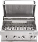 Turbo Elite 32-inch 4-Burner Built-In BBQ Gas Grill - Natural Gas by GreenHaven Gardens