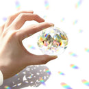 2 Pack Clear Glass Crystal Ball Prisms Window Rainbow Maker Sphere Faceted Gazing Ball Prism Prism Suncatcher for Home Décor, Feng Shui, (60mm /2.36inch, 2 pcs) by GreenHaven Gardens