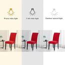 Joccun Chair Covers for Dining Room Set of 6, Dining Chair Slipcovers Stretch Dining Room Chair Covers Seat Protector,Washable Parsons Chair Cover for Home,Hotel,Banquet(Ruby,6 Pack) by CozyNest Decor
