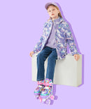 4-Pejiijar Rainbow Unicorn Kids Roller Skates for Girls Toddler Ages 2-4 5-8 8-12,Adjustable Roller Shoes with Luminous Wheels for Birthday Xmas Gifts by TinyTreasures Baby Boutique