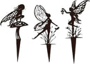 Decorative Garden Stakes, Fairy Garden Statues for Home and Garden (3) by CozyNest Decor