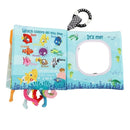 Cloth Crinkle Books for Babies Toddler – Touch and Feel Soft Baby Books, Interactive Early Learning Toys for Infants 0-6-12-18 Months Gift, Teething Toy with Teether, Fish, Octopus, Shark by TinyTreasures Baby Boutique