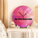 Generic Custom Wall Clock Personalized Clocks with Photo Text Logo That PVC Customized Round Silent Clock for Living Room Wedding Friend Family Lover, 10inch-25cm by TinyTreasures Baby Boutique