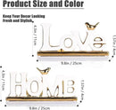 White and Gold Decor Statue - Home and Love Sign Decoration - Gold Bird with Home Sculpture - Figurine Decorative Ornaments for Living Room, Bedroom, Desktop, Cabinets by CozyNest Decor