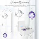 Dog Memorial Gifts, Unique Loss of Pet Sympathy Idea, Purple Crystal Ball Rainbow Suncatcher with Paw Print for Cat or Dog Remembrance and Bereavement by GreenHaven Gardens