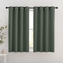NICETOWN Kitchen Blackout Curtains 54 inch Length - Grommet Thermal Insulated Solid Window Treatments Room Darkening Drapes for Kids Room/Bedroom, Dark Mallard, W46 x L54, Set of 2 by TinyTreasures Baby Boutique