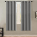 H.VERSAILTEX Insulated Thermal Blackout 72-Inch Long Grey Curtain Panels Pair - Nickel Grommet Window Drapes for Bedroom/Living Room (Dove Gray,Set of 2) by CozyNest Decor