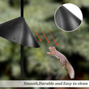 2 Pack Squirrel Baffle for Bird Feeder Pole，Keeps Squirrels Away from Bird Feeder Rods, (19 inch) by CozyNest Decor