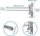 Wall Mounted Towel Rack JSVER 2 Arms Extended Swivel Towel Holder, SUS304 Stainless Steel Towel Racks for Bathroom, Kitchen by CozyNest Decor