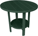 Phat Tommy Round Poly Resin Outdoor Patio Dining Table, All Weather Poly Patio Outdoor Furniture, Green by GreenHaven Gardens