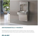 Elkay EZSDWSLK Bottle Filling Station and Cooler, 38.63 x 19.00 x 0.00 inches, Light Gray Granite by CozyNest Decor