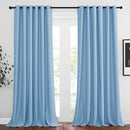 NICETOWN Blue Curtain Panels - Home Decoration Thermal Insulated Solid Grommet Blackout Curtains/Drapes for Hall/Sliding Door (80" Wide by 108" Long, Blue, Set of 2) by TinyTreasures Baby Boutique