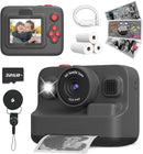 Kids Camera Instant Print, Christmas Birthday Gifts for 3-12 Year Old Boys Girls, 2.4in Screen 1080P Kids Digital Camera Toys for Kids Age 3 4 5 6 7 8 9 10 with 3 Rolls Print Paper 32G Card by TinyTreasures Baby Boutique