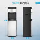 Euhomy Bottom Loading Water Cooler for 5 Gallons, 3 Temperature Settings-Cold/Hot/Warm, Child Safety Lock, Water Dispenser for Apartments, Schools, Companies, Black+Sliver by CozyNest Decor