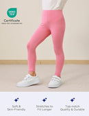 Toddler Girls Leggings 2-Pack Bamboo Viscose Little Girls Casual Stretch Pants by TinyTreasures Baby Boutique