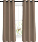 NICETOWN Blackout Window Curtains 63 inch Length - Grommet Top Room Darkening Thermal Insulated Solid Vertical Drapes for Bedroom (Cappuccino, 2 Panels, 37 x 63 Inch) by TinyTreasures Baby Boutique