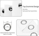 Easy-Going Blackout Curtains for Bedroom, Solid Thermal Insulated Grommet and Noise Reduction Window Drapes, Room Darkening Curtains for Living Room, 2 Panels(46x63 in, White) by CozyNest Decor