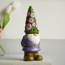 Nacome Solar Garden Outdoor Statues Gnome with Succulent and 7 LED Lights - Lawn Decor for Patio, Balcony, Yard Ornament - Unique Housewarming Gifts by GreenHaven Gardens