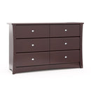 Storkcraft Crescent 6 Drawer Bedroom Dresser (Espresso) – GREENGUARD Gold Certified Dresser for Kids Bedroom by TinyTreasures Baby Boutique