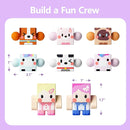 GobiDex 8PCS Magnetic Figures Playset Rotatable Animal & Character Toys for Kids, Toddlers Sensory Pretend Play Travel Toys Compatible with Magnet Blocks by TinyTreasures Baby Boutique