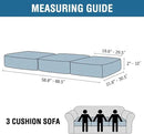H.VERSAILTEX Velvet Stretch Couch Cushion Cover Plush Cushion Slipcover for Chair Loveseat Sofa Cushion Furniture Protector Seat Cushion Sofa Cover (3 Piece Sofa Cushion Covers, Rust) by CozyNest Decor