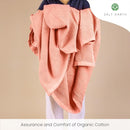 Salt Earth GOTS Certified 100% Organic Cotton Throw Blanket, 55" X 60" Waffle Blankets & Throws for Bed, Throw Blanket for Couch, Modern & Cozy Blanket, All Season, Comfy and Soft Blanket (Sun Bay) by TinyTreasures Baby Boutique
