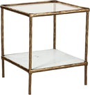 Signature Design by Ashley Ryandale Contemporary Accent Table, Antique Brass Finish by CozyNest Decor