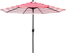 Sunnyglade 9' Patio Umbrella Outdoor Table Umbrella with 8 Sturdy Ribs (Red and White) by GreenHaven Gardens