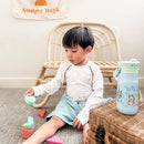 Zak Designs Harmony Bluey Kid Water Bottle for Travel or At Home, 14oz Recycled Stainless Steel is Leak-Proof When Closed and Vacuum Insulated (Bluey, Bingo, Muffin) by TinyTreasures Baby Boutique