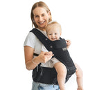 Momcozy Baby Carrier with Hip Seat, 2-in-1 Forward-Facing Carry for Active Babies, Detachable Hands-Free Infant Carrier up to 44lbs, All Seasons Toddler Carrier Fits Waist Sizes up to 45 Inches, Black by TinyTreasures Baby Boutique