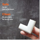 Roving Cove Slim-Fit Corner Protector for Baby Proofing (8 Small Corners), Soft Rubber Foam Furniture Corner Bumper Guards, 3M Adhesive Pre-Taped, Oyster White (Off White) by TinyTreasures Baby Boutique