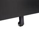 3-Drawer Mobile File Cabinet with Lock, Office Storage Filing Cabinet for Legal/Letter Size, Pre-Assembled Metal File Cabinet Except Wheels Under Desk (Black)