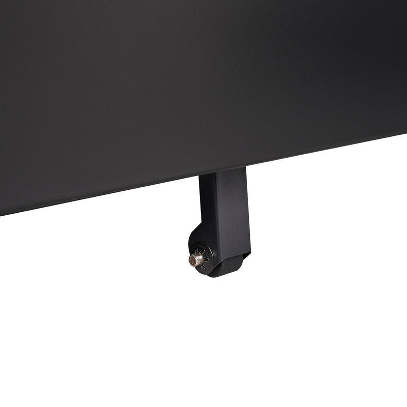 3-Drawer Mobile File Cabinet with Lock, Office Storage Filing Cabinet for Legal/Letter Size, Pre-Assembled Metal File Cabinet Except Wheels Under Desk (Black)