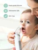 GROWNSY Nasal Aspirator for Baby with Protection Mode, Comes with 2 Larger Suction Chambers and 6 Food-Grade Soft Silicone Tips, Light Blue by TinyTreasures Baby Boutique