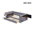 Upholstered Bed With Storage And Twin Trundle, USB Charging Ports by Unique Piece Furniture