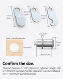 8 Packs Drawer and Cabinet Locks (Keyed Different) Secure Important Files, 1-1/8Inch 30mm Cam Locks with 3 pcs Different Lock Plates for Cabinet Cupboard File Drawer Mailbox Dresser Kitchen by TinyTreasures Baby Boutique
