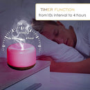 Oil Diffuser Humidifier 300ML,Electric Ultrasonic Air Aroma Diffusers Vaporizer,Scent Mist Defuser with Remote,Auto-Off,7led Color Changing Light for Large Bed Room,Home,Office by TinyTreasures Baby Boutique