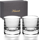 KAMMAK Crystal Whiskey Glasses Set of 2, 6.76oz Old Fashioned Glasses Stemless, Hand Blown White Cocktail Glasses, Engagement Gifts for Couples, Women, Men by CozyNest Decor