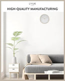 LUUK LIFESTYLE Silent Quartz Wall Clock, Nordic and Minimalist Design, Interior Decoration for Living Room, Kitchen, Bedroom, White and Gold by CozyNest Decor