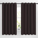 NICETOWN Blackout Curtain Panels 66 inches - Light Reducing Thermal Insulated Solid Grommet Blackout Curtains/Panels/Drapes for Living Room (Set of 2, 66 inches by 66 Inch, Toffee Brown) by TinyTreasures Baby Boutique
