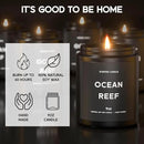 Ocean Reef Candle, 9oz Scented Candle for Men, Scented Candles for Home, Gifts for Men, Personalized Blessing Minimalist Men's Gifts by CozyNest Decor