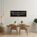 Bless the Food Before Us Sign Wall Decor 40"X15" Large Farmhouse Dining Room Wall Decor Framed Wood Rustic Home Wall Art Kitchen Decoration (Wood Black) by CozyNest Decor