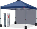 MASTERCANOPY Durable Pop-up Canopy Tent with 1 Sidewall (10'x10',Navy Blue) by GreenHaven Gardens