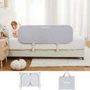 Ciilee Baby Bed Rail for Toddlers Portable Travel Kids Beds Guard Rails for Queen Bed Foldable Children Side Railing for Twin Beds Adjustable Bedrail Barandas para Camas de Niños（Grey,48in by TinyTreasures Baby Boutique
