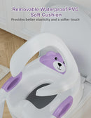 Potty Training Seat with Step Stool Ladder, Potty Training Toilet Seat with Soft Seat Splash Guard, Adjustable Height, 2 in 1 Potty Seats for Toddlers Kids Boys Girls by TinyTreasures Baby Boutique