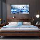ZUITINGHUA Black Framed Canvas Wall Art For Living Room Wall Decor For Bedroom Office Wall Decoration Ocean Landscape Paintings Black And White Pictures Artwork Room Aesthetic Home Decor 20x40 In by CozyNest Decor